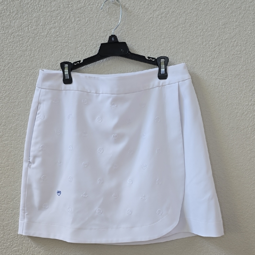 G/FORE White Mini Wrap Skirt Casual Resort Wear